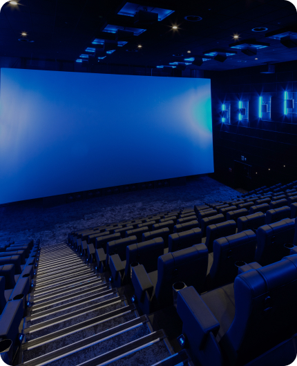 메가박스내부 영화 상영 모습