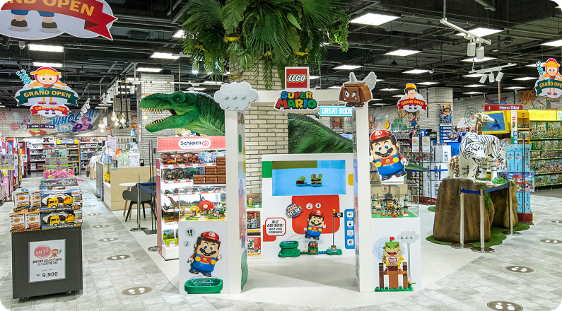 토이킹덤 내부 전체 모습