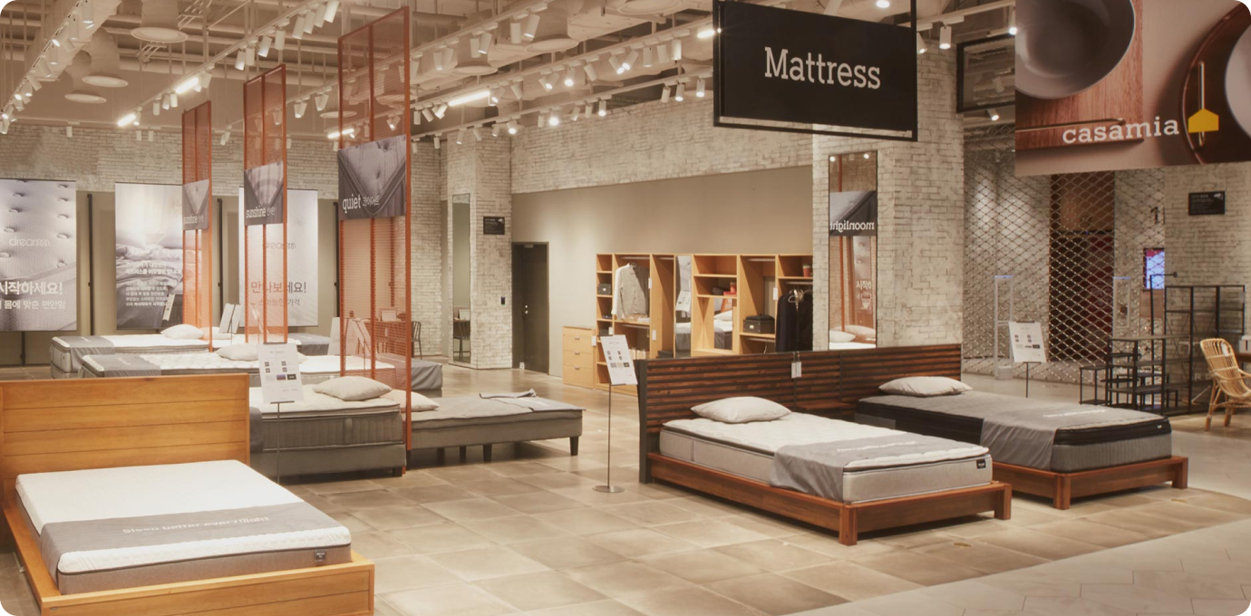 신세계 팩토리 스토어 판매 섹션 모습