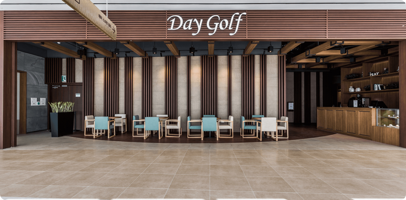 데이골프 로비 테이블 모습