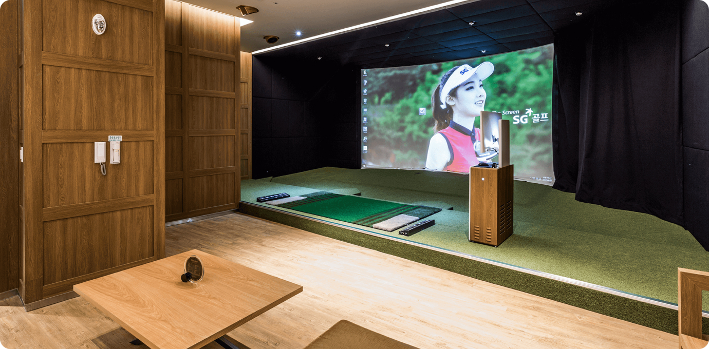 데이골프의 룸 내부 전경