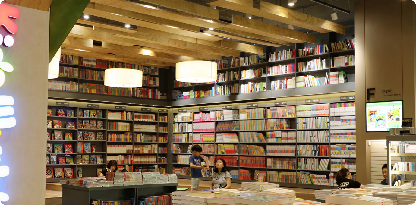 영풍문고 편안한 독서 공간