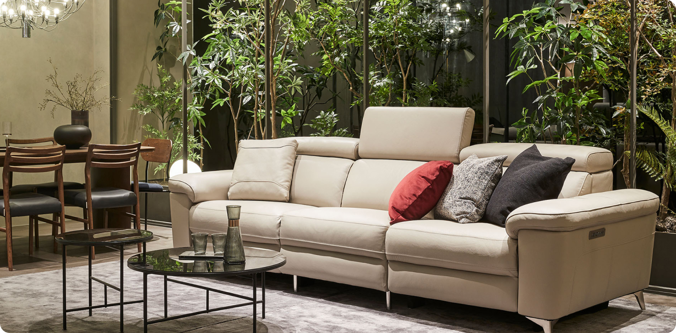 한샘 거실가구 세팅 모습