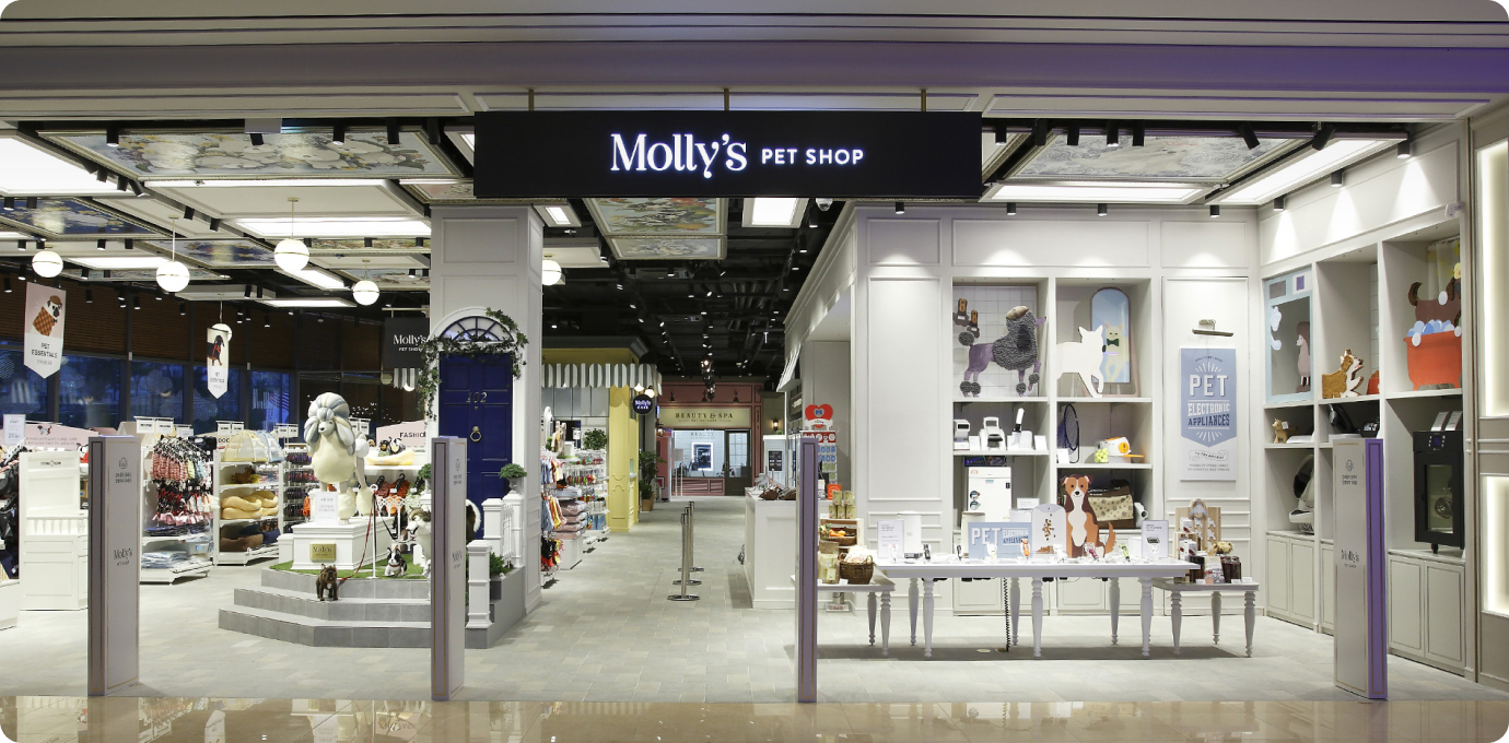 몰리스펫샵 매장 내부 모습