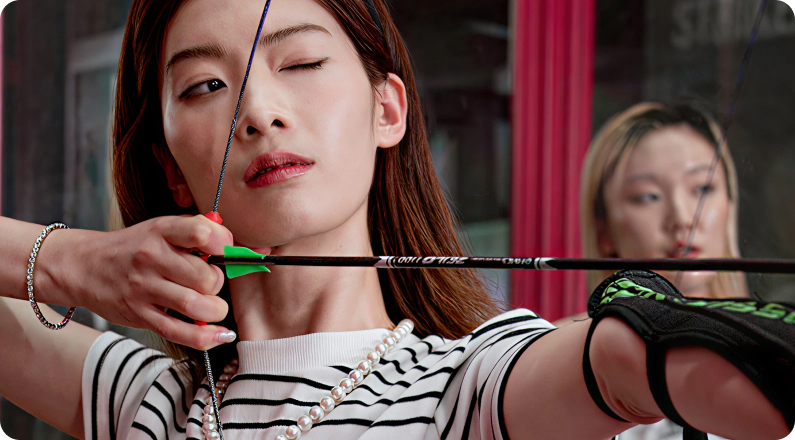 점핑 게임을 즐기는 모습