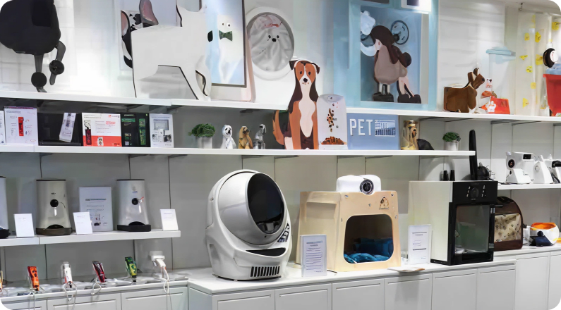 펫전용 가전체험관 모습