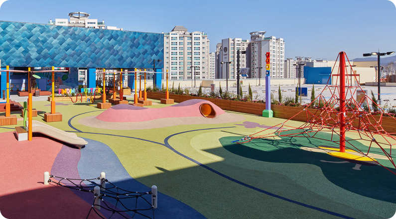 스타가든내 어린이 정원 모습