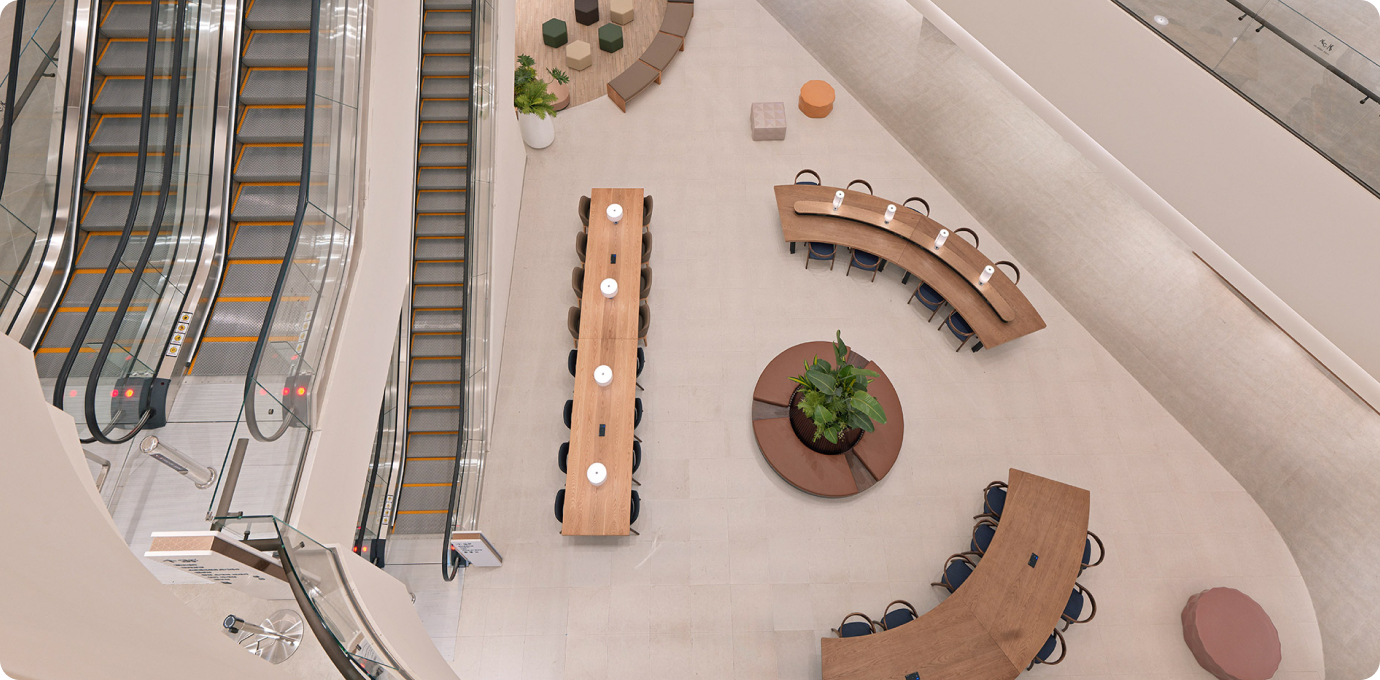 시타 라운지 위에서 내려다본 모습