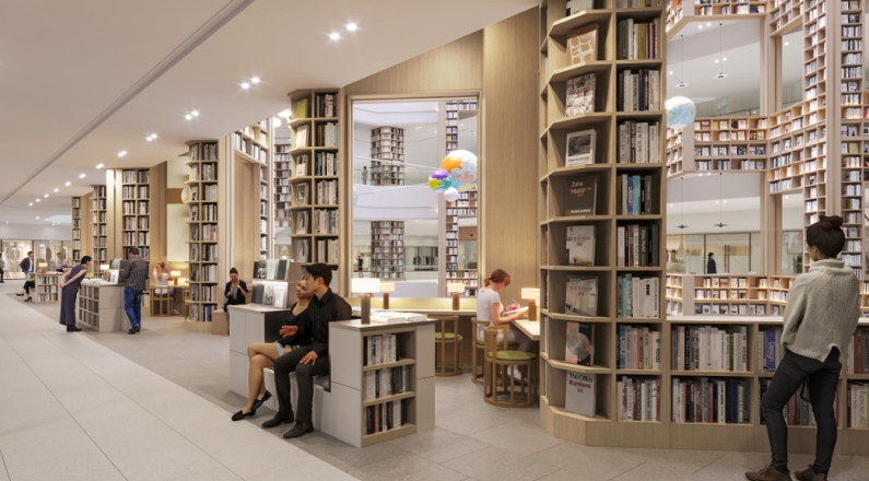 다층 구조의 별마당 도서관 내부 전경