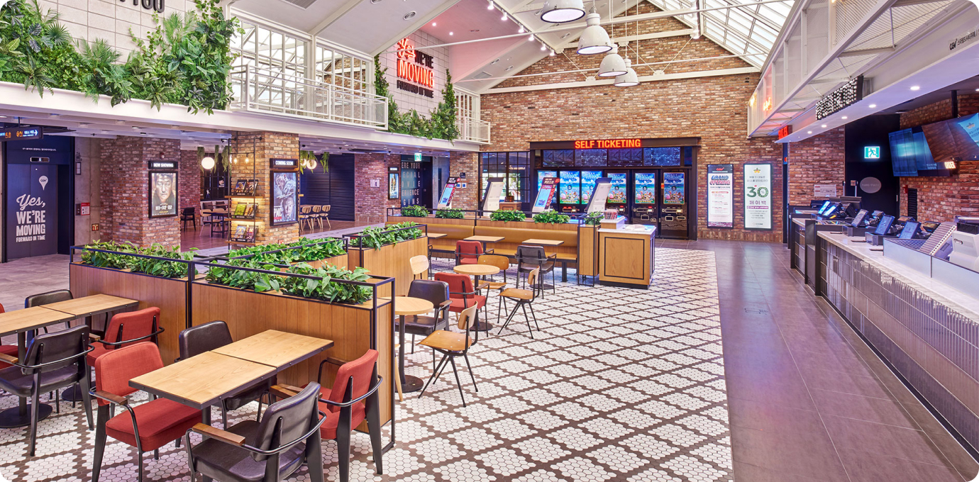 CGV 스낵코너 모습